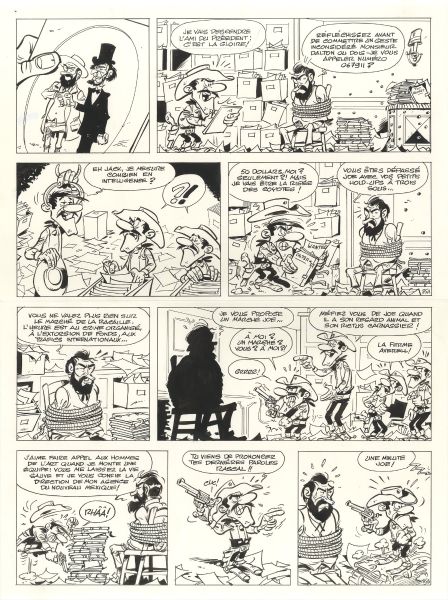 Les aventures de Lucky Luke d'apr&egrave;s Morris, Tome 4, Lucky Luke contre Pinkerton, Planche 35, 2010