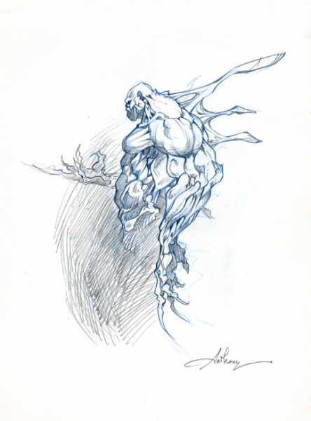 La licorne, illustration, n&deg; 22, croquis primo 02