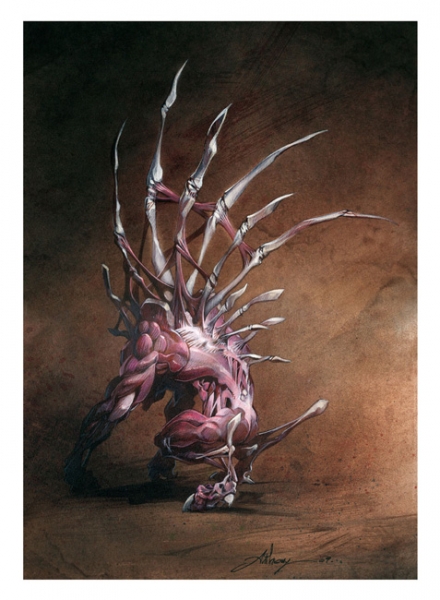 La licorne, illustration, n&deg; 24, primoridial 2009