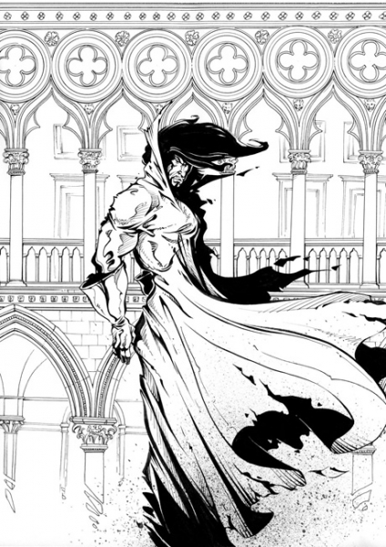 La licorne, illustration, n&deg; 25, exlibris Durango 2009