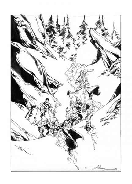 La licorne, illustration, n&deg; 26, exlibris 2008