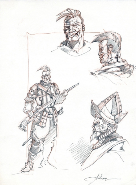 La licorne, illustration de personnages, n&deg; 29