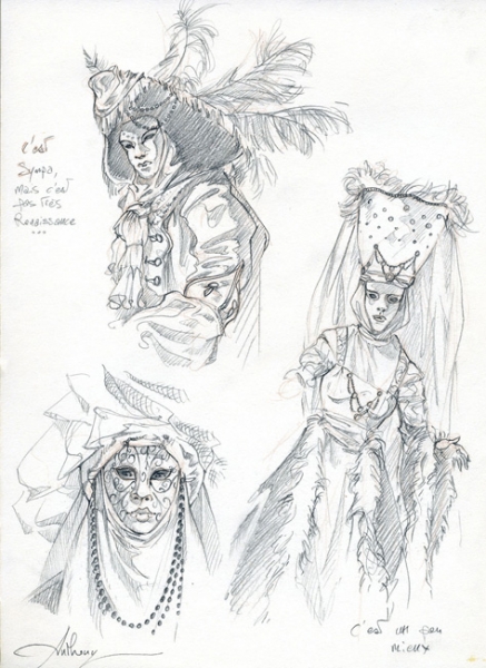 La licorne, illustration de personnages, n&deg; 32