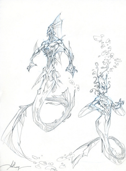 La licorne, illustration de monstres aquatiques, n&deg; 35