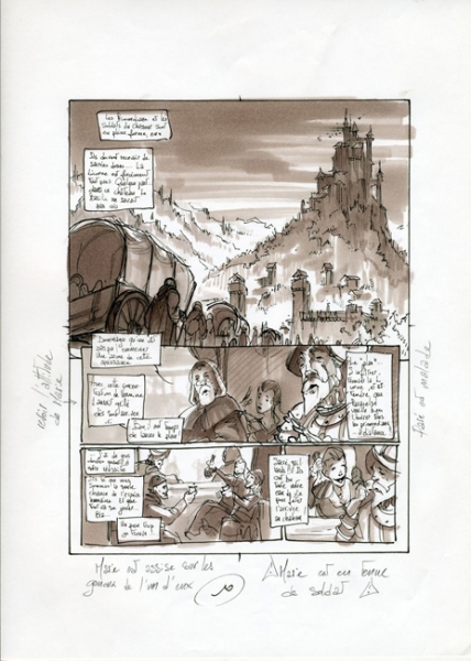 La licorne, Tome 4, story-board, page 10