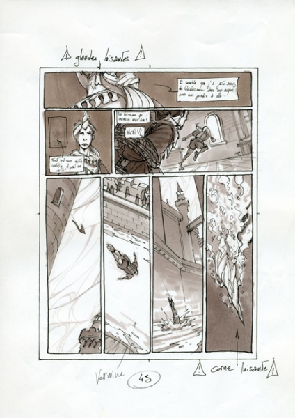 La licorne, Tome 4, story-board, page 43