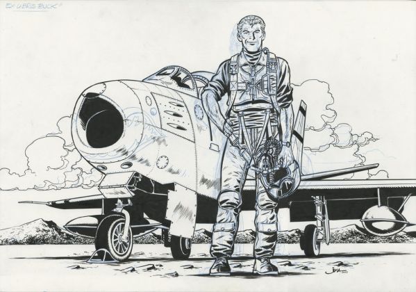 Illustration pour ex-libris Buck Danny