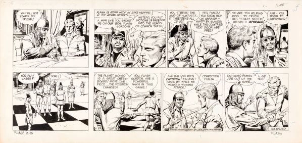 Flash Gordon, strip du 15 f&eacute;vrier 1976