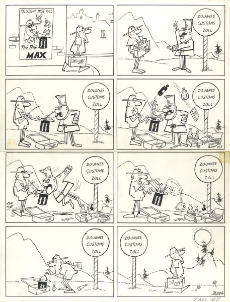 Max l'explorateur, La Douane, Journal de Tintin N&deg;178, 1952