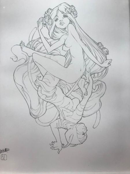 Couverture noir et blanc de Sky-Doll, Lacrima Christi collection