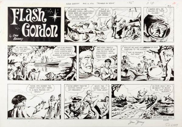 Flash Gordon, sunday du 02 Ao&ucirc;t 1970