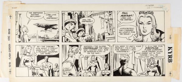 Flash Gordon, Daily strip du 18 d&eacute;cembre 1988