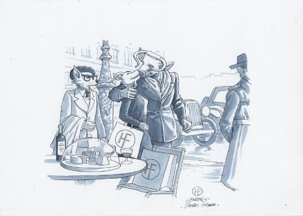 Illustration pour la campagne de pub "Histoire et Fromage", 2015