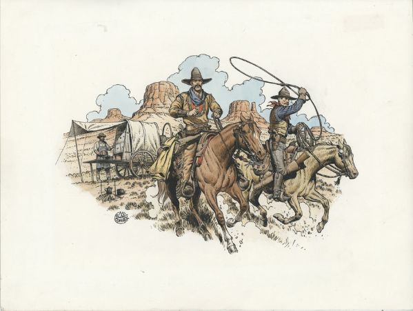 Illustration publicitaire pour Jonathan Cartland 