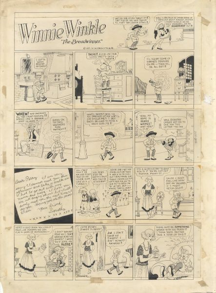 Winnie Winkle, The Breadwinner, Sunday du 9 d&eacute;cembre 1923