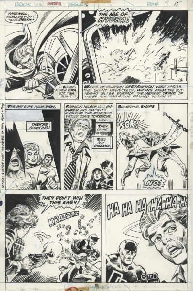 Daredevil, volume 123, planche 15, 1975