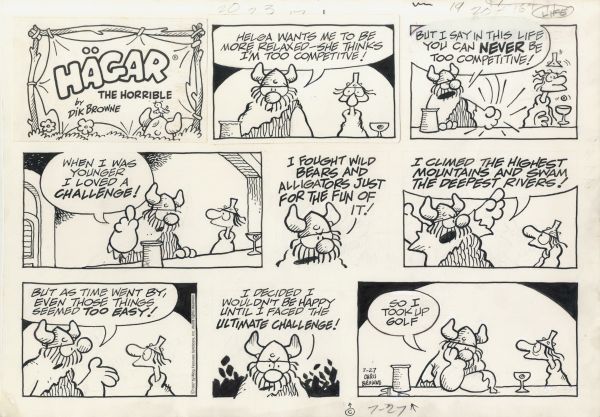 Hägar the Horrible, Sunday page du 27 juillet 1997