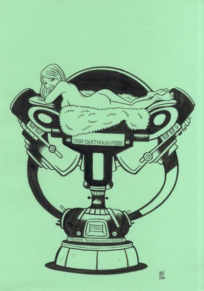 Illustration, Super-H&eacute;ros, Berthold