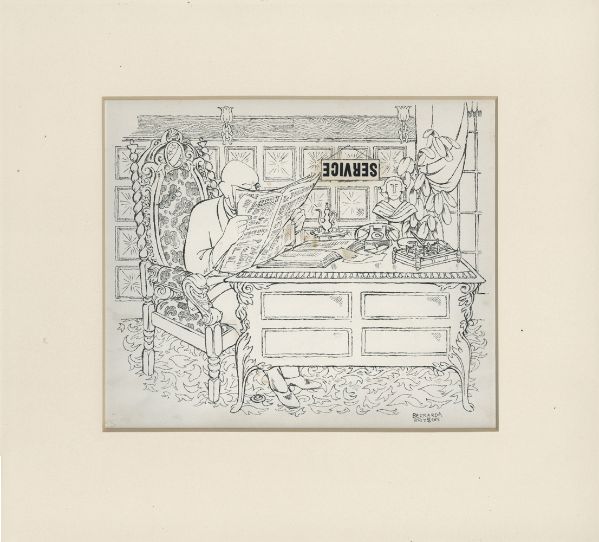 Illustration apparue dans Fortune Magazine en février 1950