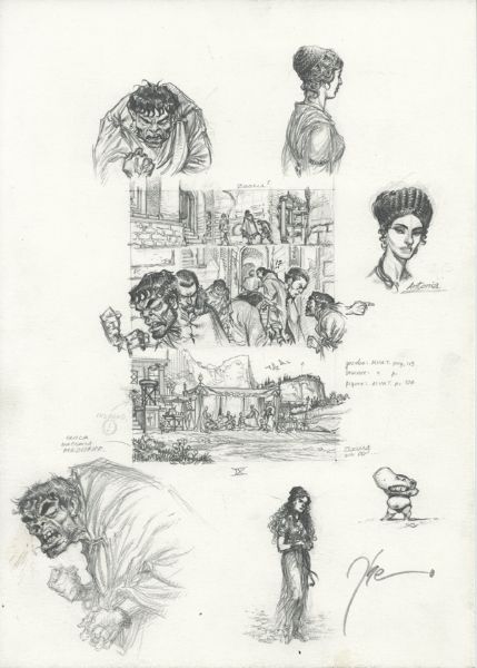 Murena, Etude 1 des personnages du tome 11