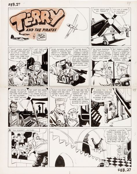 Terry & the Pirates,2-27-44 (News Syndicate Co., Inc., 1944)