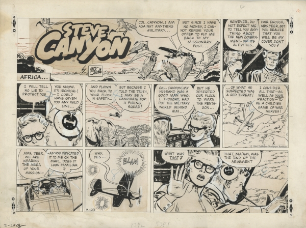 Steve Canyon, Sunday Page du 29 mars 1964