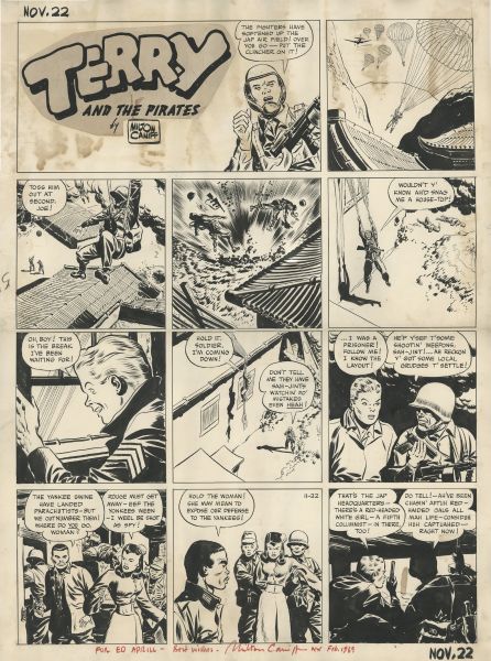 Terry & the Pirates, Sunday Page du 22 novembre 1942