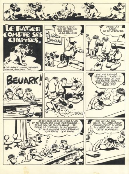  Le Ratier compte ses chemises, Planche N/B