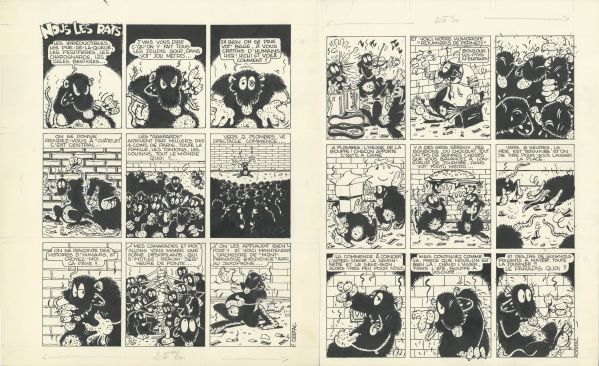Nous les rats, Planches 1 et 2, Histoire compl&egrave;te en deux planches
