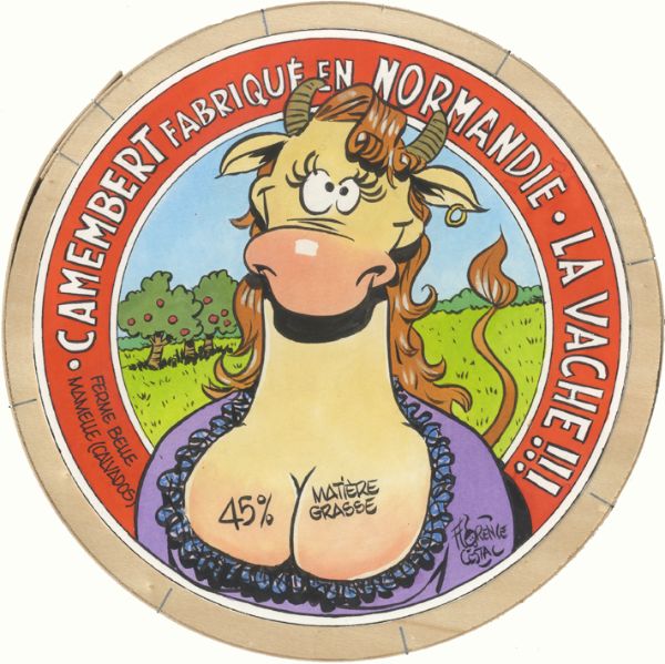 Bo&icirc;te de Camembert La Vache!