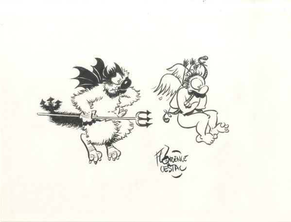 Le d&eacute;mon du soir, Illustration Ange et d&eacute;mon, 2013