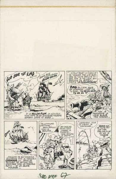 Surplouf, Le pied Marin (1&egrave;re histoire), planche 1 publi&eacute; dans Pif 240 