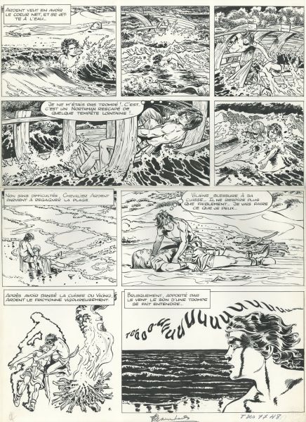 Chevalier Ardent, Tome 04, La corne de brume, planche 08