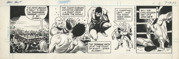 Ben Bolt, strip du 13/07/1977, artiste fant&ocirc;me Joe Kubert