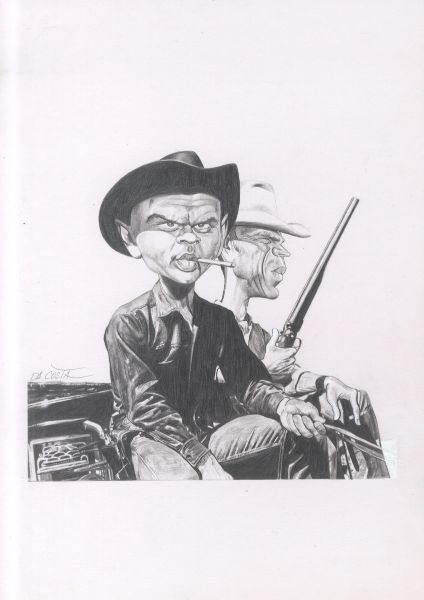 Illustration N&deg;15, Les Sept mercenaires, Yul Brynner et Steve McQueen