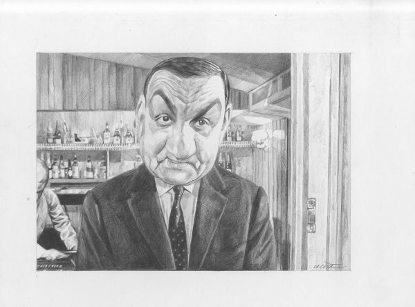Illustration N&deg;16, Les Tontons flingueurs, Lino Ventura (Happy Birthday)