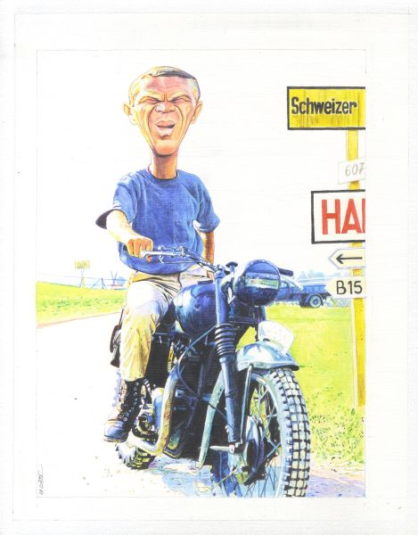 Illustration N&deg;30, La Grande Evasion, Steve McQueen