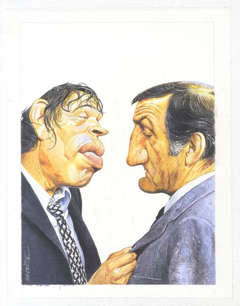 Illustration N&deg;37, L'Emmerdeur, Jacques Brel et Lino Ventura