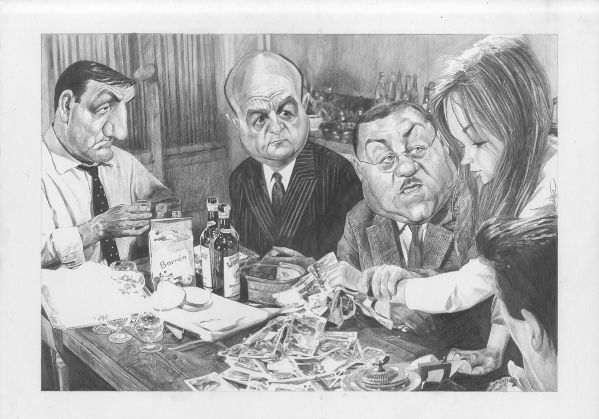 Illustration N&deg;44, Les Tontons flingueurs, Touche pas au grisbi...