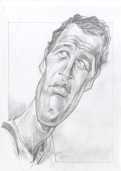 Illustration N&deg;56, Recherche portrait Paul Newman