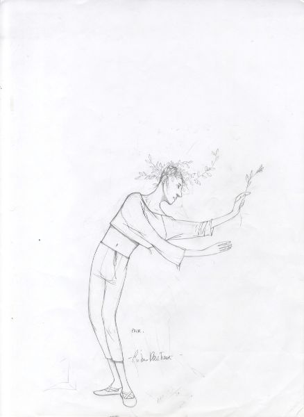 Shakespeare, Le songe d'une nuit d'ete, Puck, 2015, Recherche crayonn&eacute;e