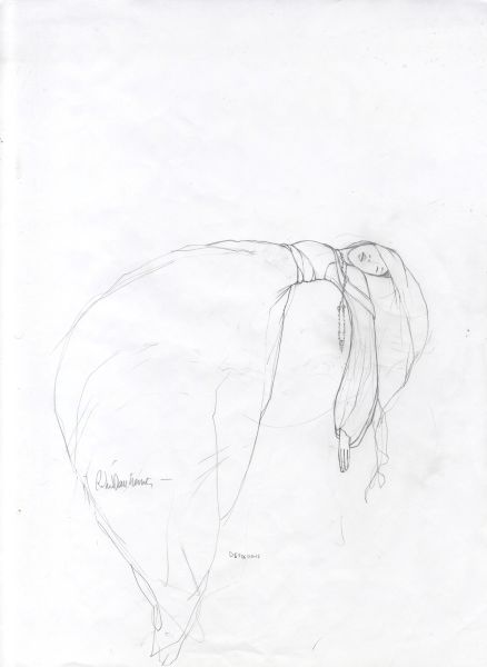 Shakespeare, Othello, Desdemone, 2015, Recherche crayonn&eacute;e