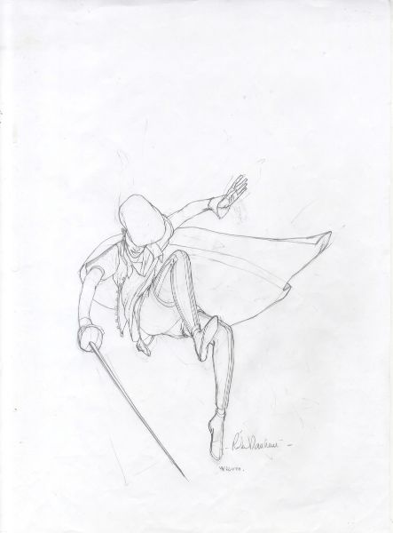 Shakespeare, Romeo et Juliette, Mercutio, 2015, Recherche crayonn&eacute;e