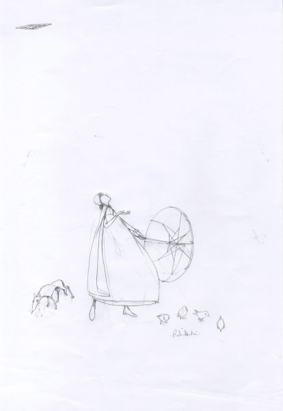 Soie, Crayonn&eacute; Pluie N&deg;3, 2012