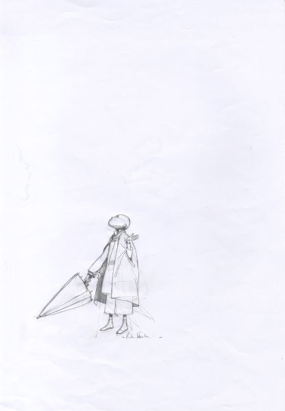 Soie, Crayonn&eacute; Pluie N&deg;3 Bis, 2012