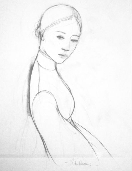 Soie, Crayonn&eacute; Le portrait de H&eacute;l&egrave;ne, 2012