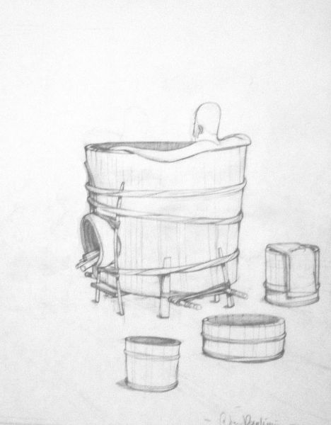 Soie, Crayonn&eacute; Le bain, 2012