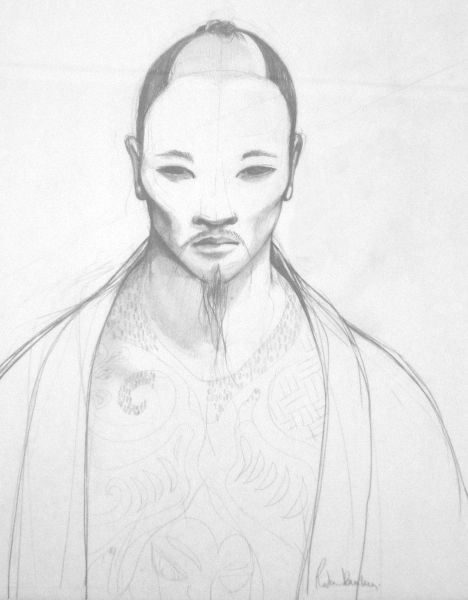 Soie, Crayonn&eacute; Le portrait de Hara Key, 2012