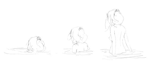 Soie, La jeune fille au lac 1, 2 & 3, 2012