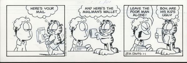 Garfield Strip du 1 Janvier 2001